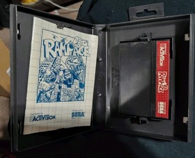Rampage 1989 Sega Genesis CIB Complete With Manual Tested Working Condition
