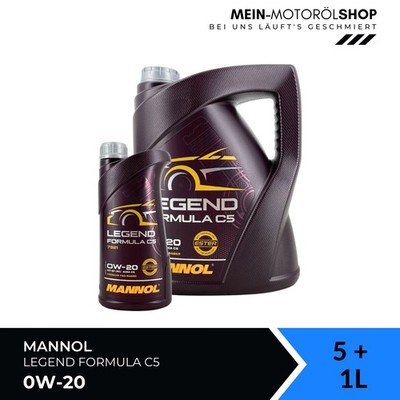 Mannol Legend Formula C5 0W-20 MB 229.71 Ford BMW 5+1 Liter = 6 Liter