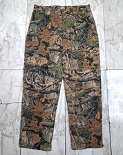 Cabela's Seclusion 3D Camo Cargo Ripstop Pants Mens 36" Adjustable Waist  Cuffs