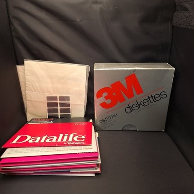 Verbatim Data Life 12 Total Floppy Disc 5.25''  MD 3m and data life mix Bundle