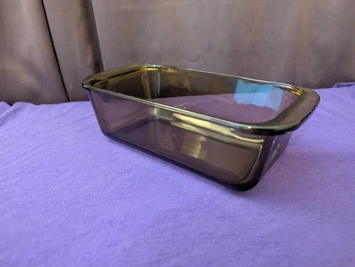 Vintage PYREX 213 1.5L Amber Corning Glass Loaf Pan Dish