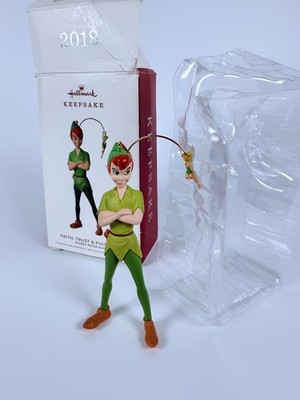 Faith Trust & Pixie Dust 2018 Hallmark Disney Peter Pan Ornament damaged box 