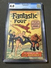 Fantastic Four No. 4 Cgc Graded 4.0 Marvel Comics , Ships Lightning ⚡️ Fast 💨