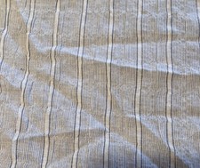 Blue White Wide Stripe Cotton Fabric Lightweight By The Yard 49 Wide