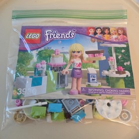 Lego Friends Sets (4) 3930, 3931, 3937, 41028 with manuals & minifigs