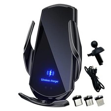 Wireless Car Charger Automotive Electric Induction 15W Wireless Charger Black