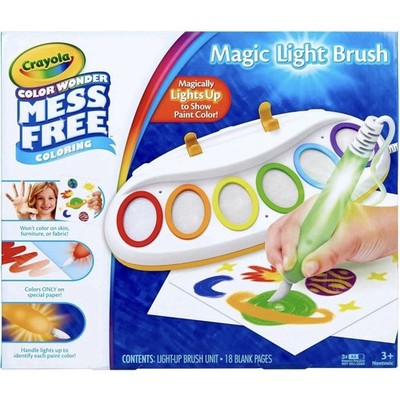 Crayola Color Wonder Magic Light Brush Mess-Free Painting for Kids Ages 3+ NEW