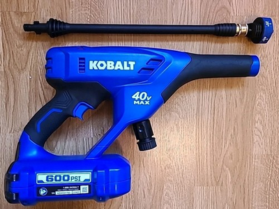 #ad Kobalt 40v Max 600 psi Power Cleaner Kit. Tool Only With Wand amp; Nozzle No Box $47.99