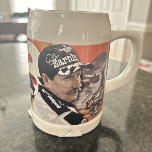 Dale Earnhardt Sr Nascar 50th Anniversary Beer Mug Stein Vintage Goodwrench - Picture 1 of 4