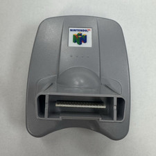 Nintendo N64 Transfer Pak NUS-019 Game Boy Adapter w/ Cartridge Slot Gray