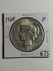 1928 P PEACE SILVER DOLLAR RARE XF DETAILS KEY DATE