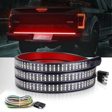60 inches Triple Row Tailgate Light Strip for 60" 504 LEDs Red Turn Signal