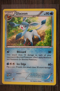Pokemon TCG Glaceon 19/111 XY - Furious Fists Regular