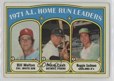 1972 Topps League Leaders Bill Melton Norm Cash Reggie Jackson #90 HOF 12zm