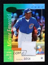2002 Leaf Certified Mirror Emerald Materials 2/5 Sammy Sosa #148 00em