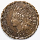 1908 Indian Head Penny Cent Choice Extremely Fine (CH XF)