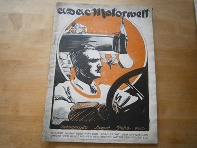 ''ADAC Motorwelt'' originales Heft 8 vom August 1925