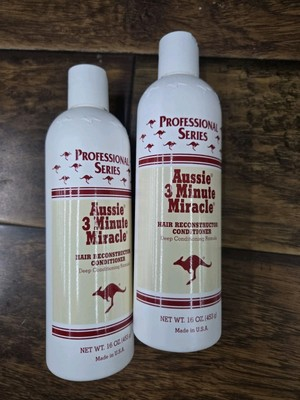 #ad 2X Aussie • 3 MINUTE MIRACLE • HAIR RECONSTRUCTOR CONDITIONER 16 fl oz Each $27.99