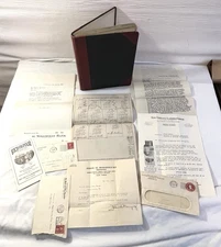 1924-1925 Business Ledger, Westminster, Carrol County, MD Worm Oil Seed Assoc.