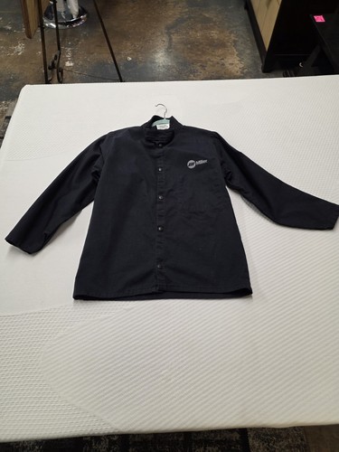 Miller Electric 244749 Welding Jacket, Cotton, 9 Oz, 30 In Length, Snaps Small