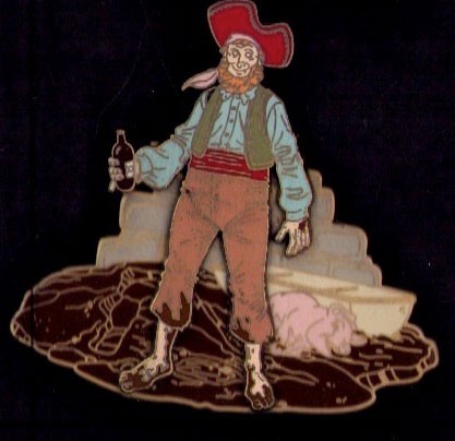 Disney Pin 47675 DLR Legend Golden Pirates Of The Caribbean Pin