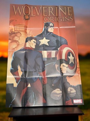 WOLVERINE ORIGINS ED MCGUINNESS CAPTAIN PROMO POSTER 2007 MARVEL Clean 