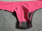 PINK Cheekster Low Rise Logo Waistband Panties Gray/Pink XS Cotton Solid — photo 8