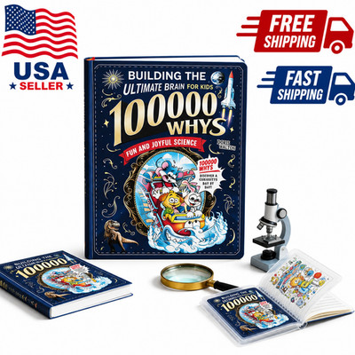 100000 Whys Fun and Joyful Science Kids Educational Learning Hardcover Book
