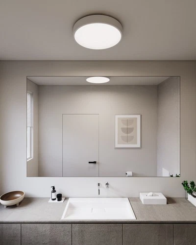 Sonneman 2747 Pi 16"W 1 Light LED Flush Mount Ceiling Fixture - Bronze - Picture 4 of 7