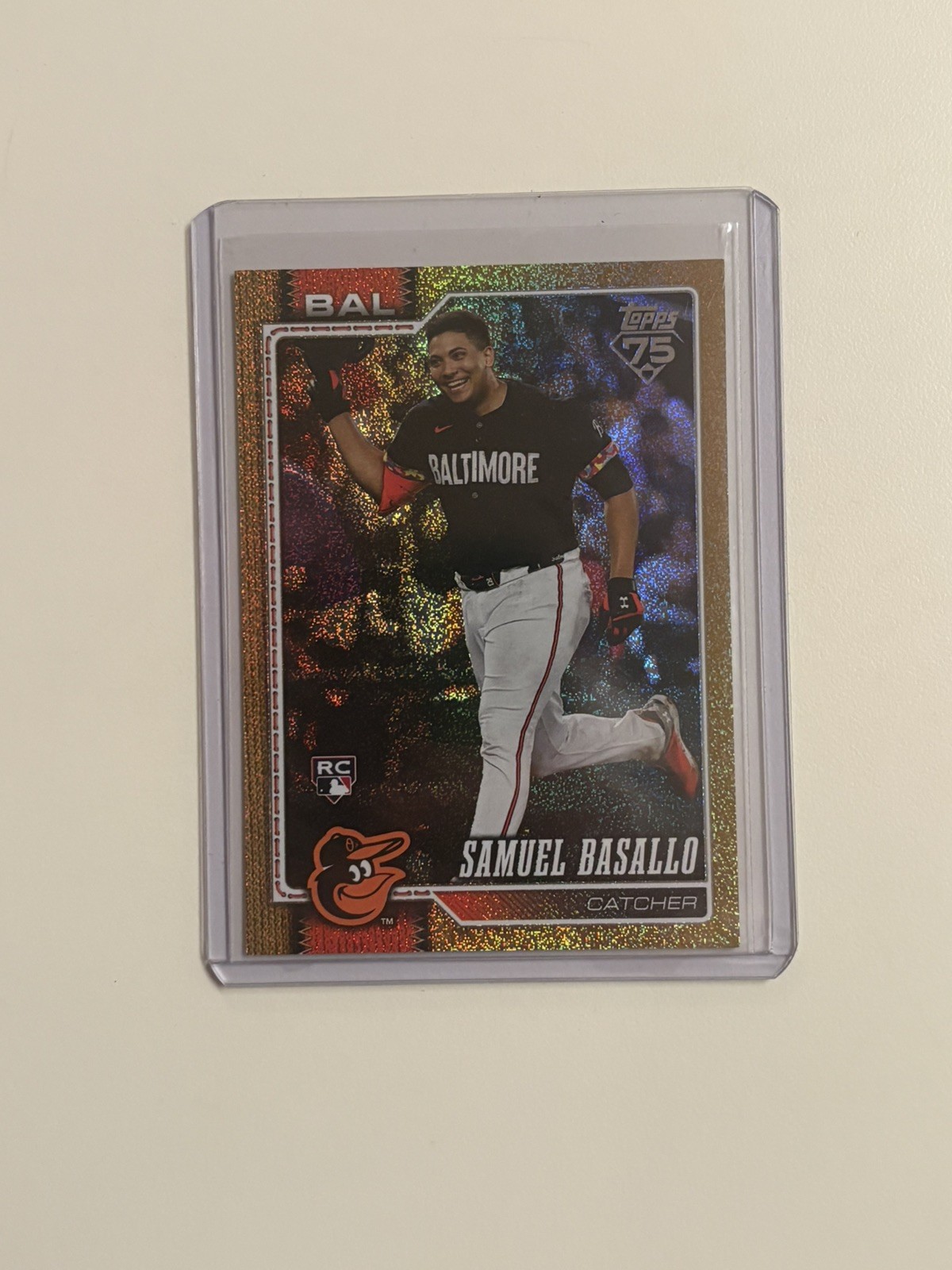 2026 Topps Series 1 Samuel Basallo Gold Sand Glitter /50 Orioles RC #104🔥