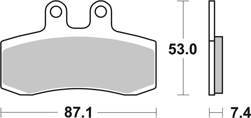 Plaquettes de frein Brembo 07GR2106 route en carbone céramique