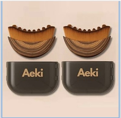 Aeki Lymphatic Contour Face Brush - Reduces Puffiness & Restores Definition, 2pk