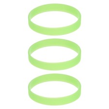3Pcs Bracelets Wristbands 1/2 Inch Width 8" Length Luminous Green