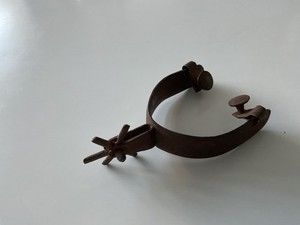 Vintage Old Antique 6 Point Rowel Spur ONLY ONE SPUR ! *