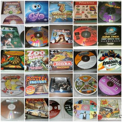 Huge Computer / PC Video Games And Software Lot  - Choice - GUC  #1019