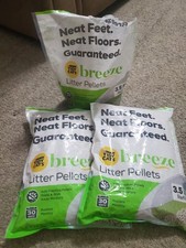 Tidy Cats Breeze Litter Box Pellet Refills 3.5 Lb Refills 2 Full Bags  Half Bag