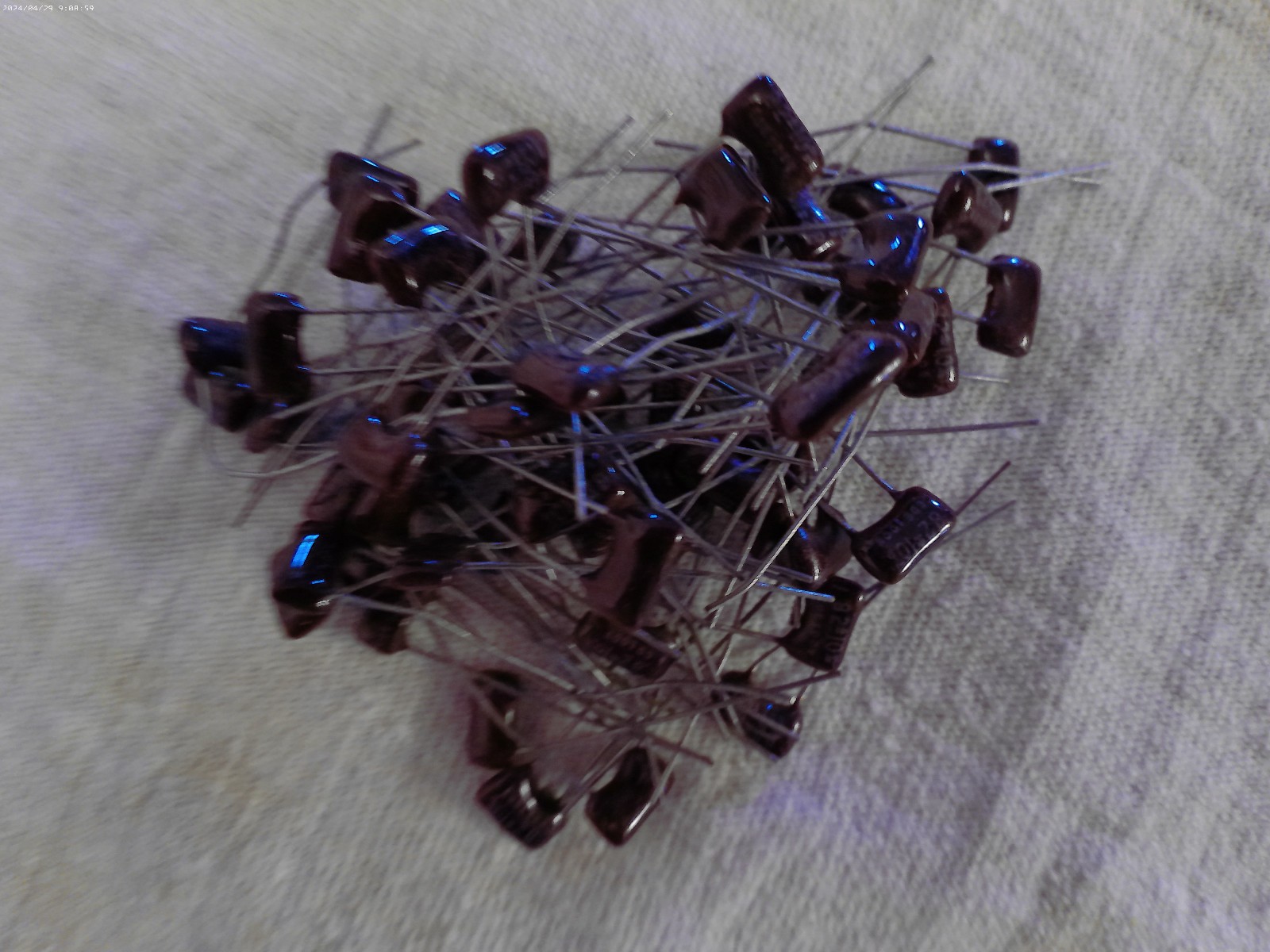 50pc Lot Silver Mica Capacitors 10 Values, 5 Each NOS