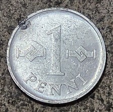 FINLAND 🇫🇮 ONE (1) PENNI COIN 1970