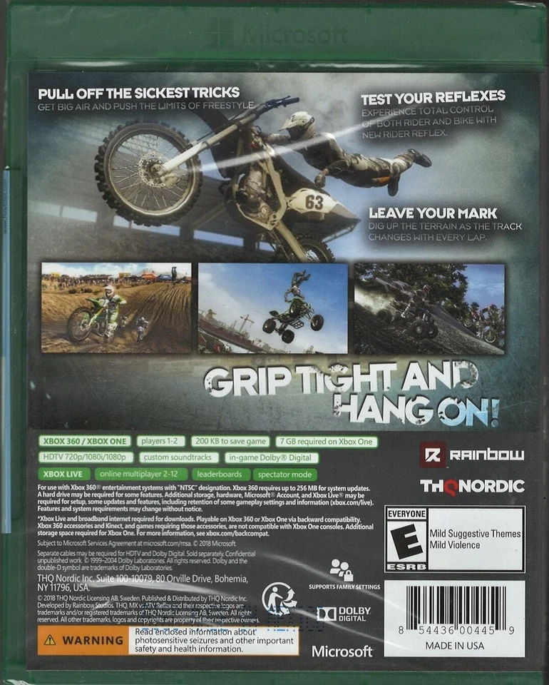 MX vs. ATV: Reflex (Greatest Hits) (XB1 Packaging) - Xbox 360 - Image 2 of 2