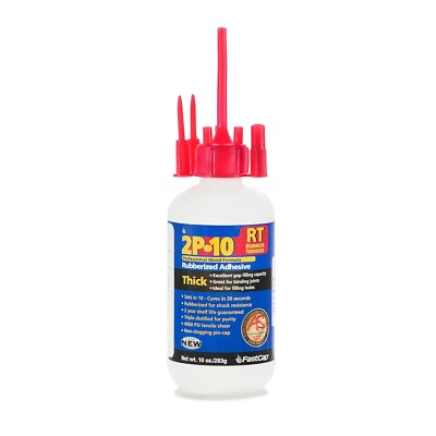 FastCap 2P-10 Thick RT Super Glue - Heavy-Duty CA Adhesive 10oz, Shock Resistant