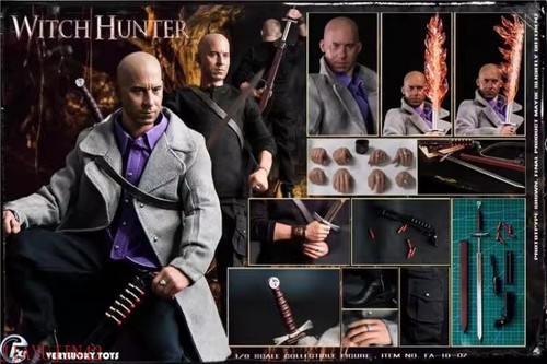 FASToys FA-19-07 1/6 12 Inch Vin Diesel Witch Hunter Metal Spear Action Figure - Picture 16 of 19