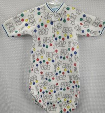 Carters Fleece Zip Front Sleep Sack One Size to 20 Pounds Bears w/Balloons