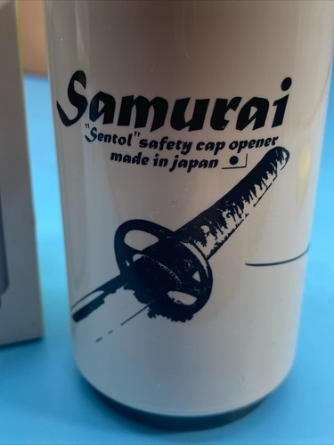 Sentol Brand "The True Original" Push Down Bottle Opener / Samurai White / New - Picture 11 of 18