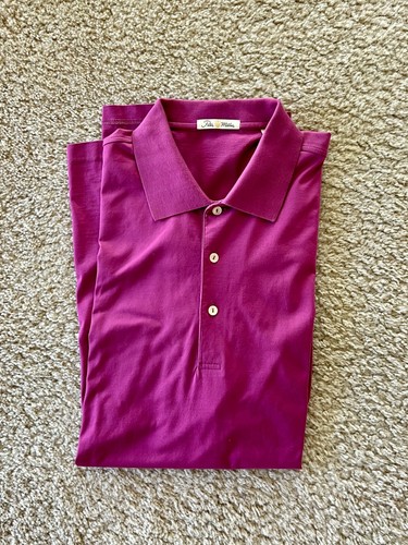PETER MILLAR Golf Polo Shirt Size Large 
