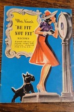 Vintage 1939 Mrs. Knox's Be Fit Not Fat Recipe Booklet