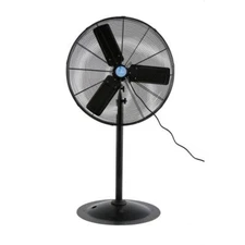 iLIVING Pedestal Floor Fan Adjustable-Height 30 in Industrial 7261 CFM Black
