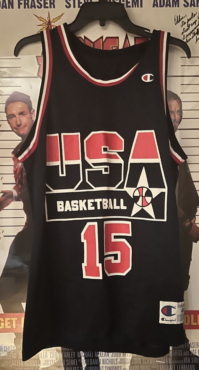 Vintage Champion Magic Johnson Blue #15 USA Dream Team