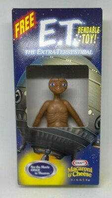 E.T. the Extra-Terrestrial bendable toy Kraft Macaroni & Cheese 2002 MINT