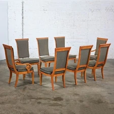 1995 Neoclassic Biedermeier Style Thomasville Grand Classic Dining Chairs Set 8