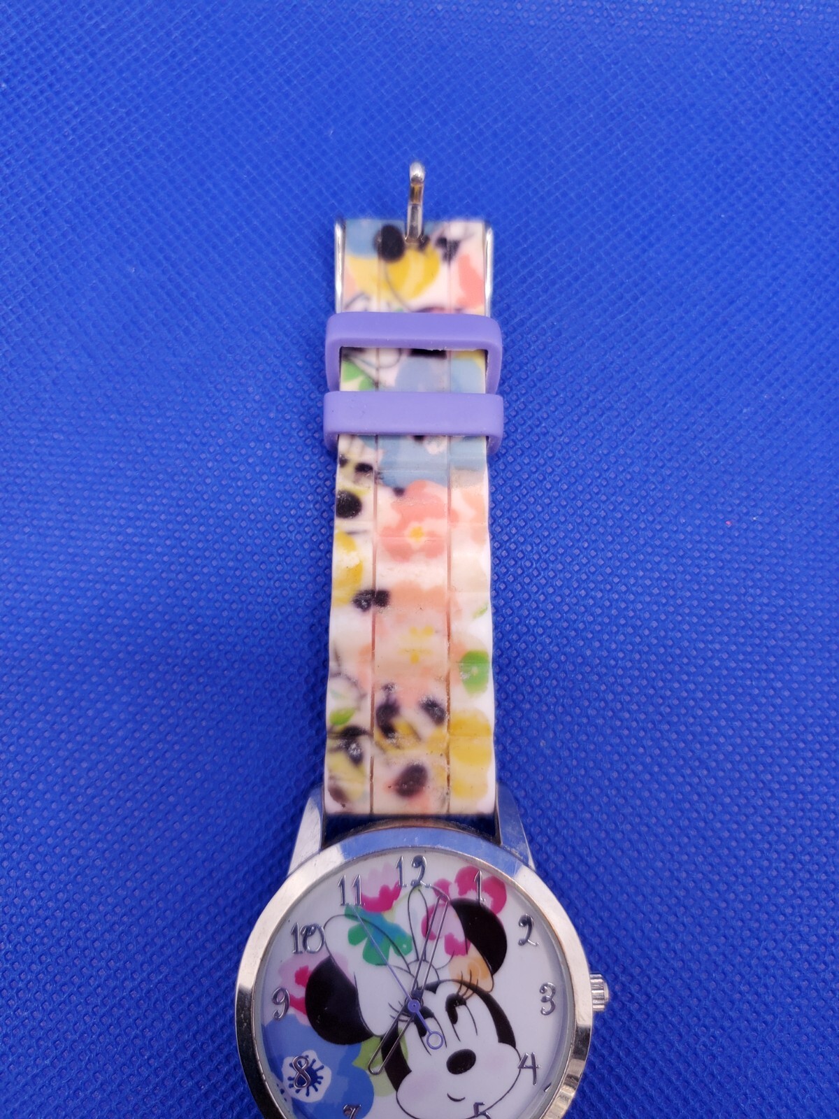 Disney Girls Quartz Watch MZB MINNIE MOUSE Watch Tie Dye Paint Splats Artistic